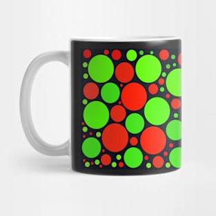 60s retro polka dot pop art Mug